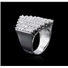 Image 1 : 14KT White Gold 3.12ctw Diamond Ring