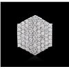 Image 3 : 14KT White Gold 3.12ctw Diamond Ring