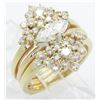 Image 2 : 0.96ctw Diamond Ring - 14KT Yellow Gold