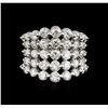 Image 2 : 14KT White Gold 5.15ctw Diamond Ring