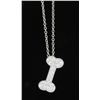 Image 1 : 0.25ctw Diamond Pendant With Chain - Platinum