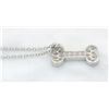 Image 8 : 0.25ctw Diamond Pendant With Chain - Platinum