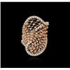 Image 2 : 14KT Two-Tone Gold 1.63ctw Diamond Ring