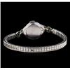Image 2 : Elgin Platinum and Stainless Steel Diamond Ladies Vintage Watch