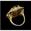 Image 3 : 4.58ctw Sapphire and Diamond Ring - 14KT Yellow Gold