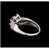 Image 3 : 1.92ctw Ruby and Diamond Ring - 14KT White Gold