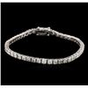 14KT White Gold 5.04ctw Diamond Tennis Bracelet