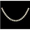 Image 1 : 18KT Yellow Gold 12.11ctw Diamond Necklace