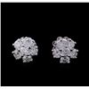 Image 1 : 1.33ctw Diamond Stud Earrings - 14KT White Gold