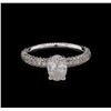 Image 2 : 18KT White Gold EGL USA Certified 1.92ctw Diamond Ring