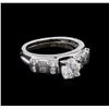 Image 1 : 1.50ctw Diamond Ring - Platinum