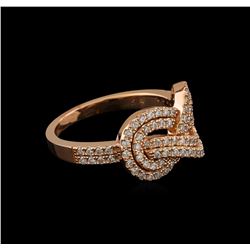 0.52ctw Diamond Ring - 14KT Rose Gold