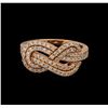 Image 2 : 0.52ctw Diamond Ring - 14KT Rose Gold