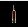 Image 1 : 4.21ct Bi-Color Tourmaline and Diamond Pendant - 14KT Rose Gold