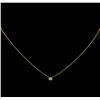 Image 1 : 0.09ct Diamond Necklace - 14KT Yellow Gold