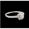 Image 1 : 14KT White Gold 0.83ctw Diamond Ring