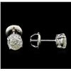 Image 2 : 1.33ctw Diamond Solitaire Earrings - 14KT White Gold