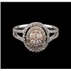 Image 1 : 0.69ctw Diamond Ring - 14KT Two-Tone Gold