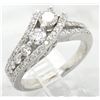 Image 6 : 0.89ctw Diamond Ring - 14KT White Gold