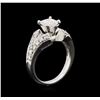 Image 3 : 14KT White Gold 1.55ctw Diamond Ring