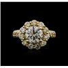 Image 2 : 14KT Yellow Gold 2.46ctw Diamond Ring