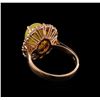 Image 3 : 2.27ct Opal and Diamond Ring - 14KT Rose Gold