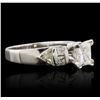 Image 1 : 14KT White Gold 1.87ctw Diamond Ring