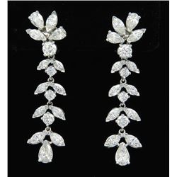 8.75ctw Diamond Earrings - Platinum