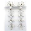 Image 2 : 8.75ctw Diamond Earrings - Platinum