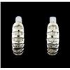 Image 1 : 0.22ctw Diamond Earrings - 14KT White Gold