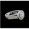 Image 1 : 14KT White Gold 1.35ctw Diamond Ring