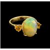 Image 1 : 4.67ctw Multi Gemstone Ring - 14KT Yellow Gold