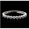 Image 2 : 14KT White Gold 0.10ctw Diamond Ring