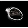 Image 3 : Crayola 5.10ct Garnet and White Sapphire Ring - .925 Silver