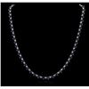 Image 2 : 18KT White Gold 19.80ctw Sapphire and Diamond Necklace
