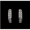 0.62ctw Diamond Earrings - 14KT White Gold