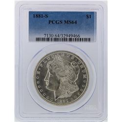 1881-S PCGS MS64 Morgan Silver Dollar