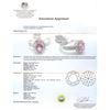 Image 3 : 0.59ct Pink Sapphire and Diamond Ring - 14KT White Gold