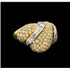 Image 1 : 5.40ctw Diamond Ring - 18KT Yellow Gold