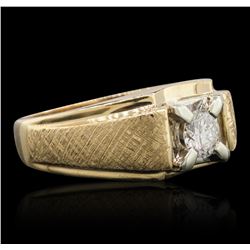 14KT Yellow Gold 0.34ctw Diamond Ring