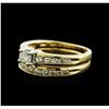 Image 1 : 14KT Yellow Gold 0.70ctw Diamond Wedding Ring Set