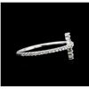 Image 2 : 0.18ctw Diamond Ring - 14KT White Gold