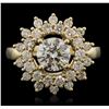 Image 2 : 14KT Yellow Gold 2.86ctw Diamond Ring