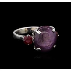 15.25ctw Ruby Ring - 14KT White Gold