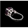 Image 3 : 15.25ctw Ruby Ring - 14KT White Gold