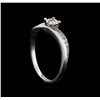 Image 4 : 0.05ctw Diamond Ring - 10KT White Gold