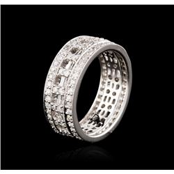 14KT White Gold 0.87ctw Diamond Ring