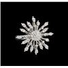 Image 1 : 14KT White Gold 0.37ctw Diamond Ring