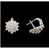 Image 2 : 14KT White Gold 2.40ctw Diamond Earrings