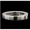 Image 1 : Versace 0.12ct Diamond Ring - 18KT White Gold